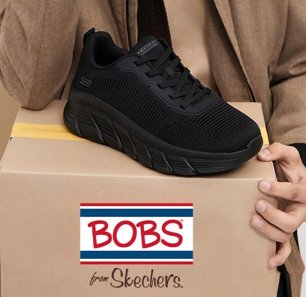 25FW 스케쳐스 키높이 남성 BOBS FLEX 워킹화 블랙-265