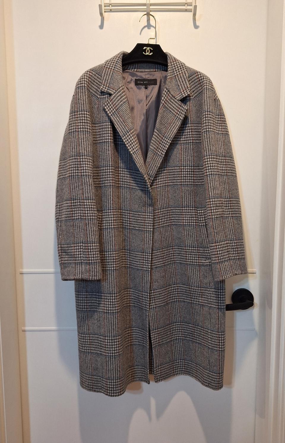 올리브데올리브 여성 모 앙고라 롱코트