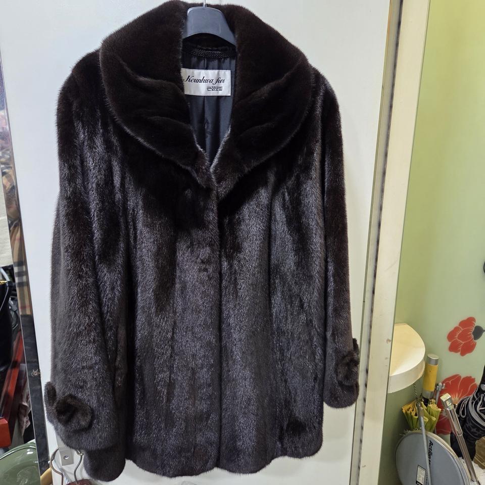 근화모피 블랙 그라마  밍크 코트
