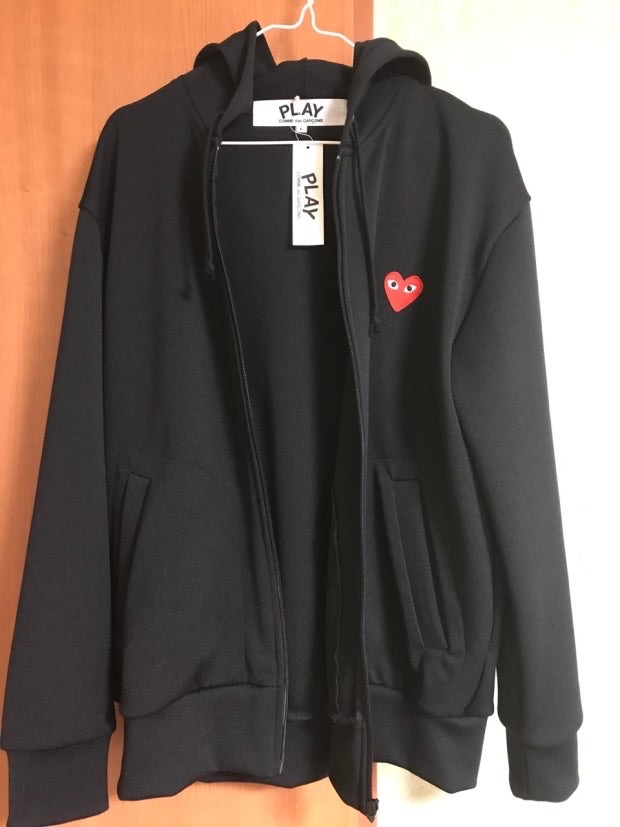 꼼데가르송 후드집업