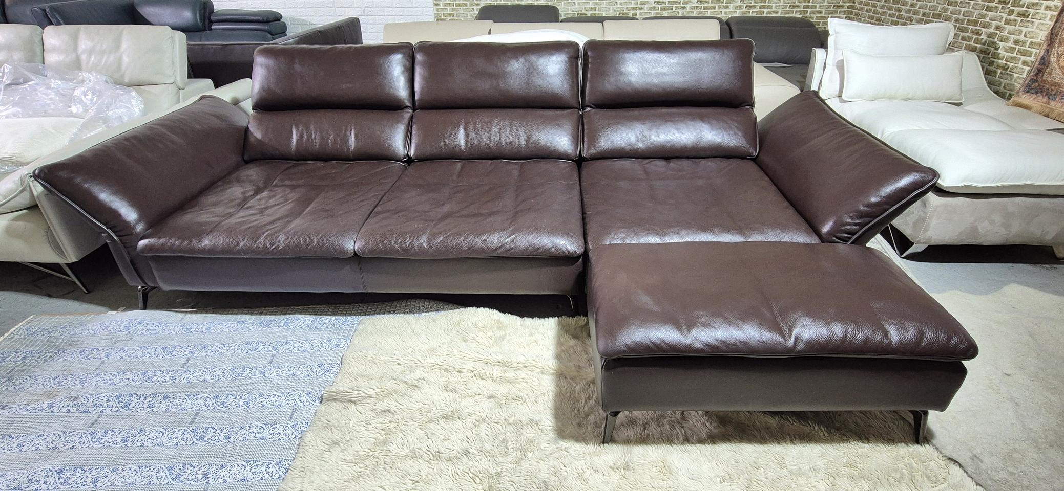 자코모 체스트 럭스 이태리 전체 통가죽 스윙소파쇼파+스툴 서울경기무료배송