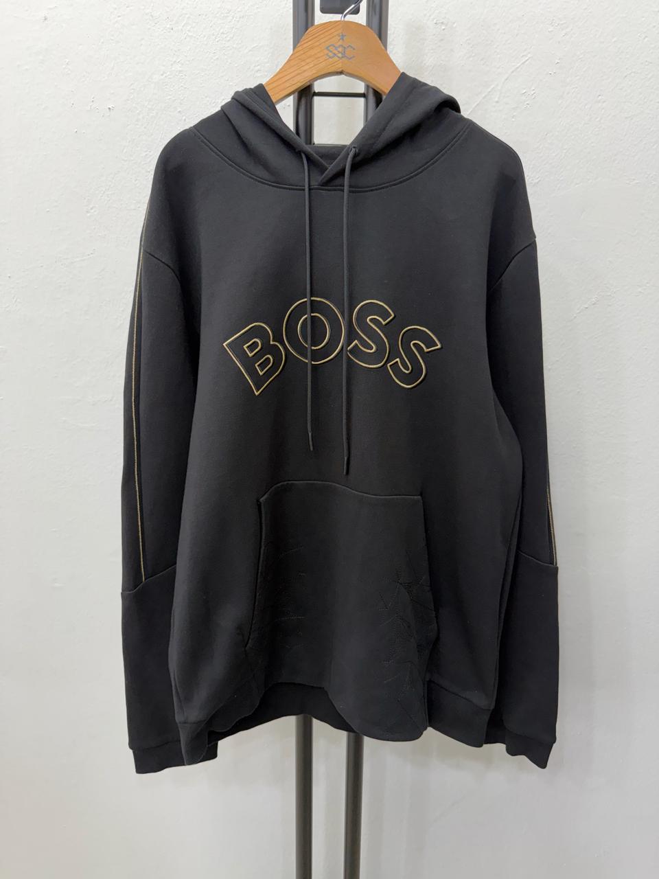 정품) 휴고보스 신형 남성 로고 후드티 L
