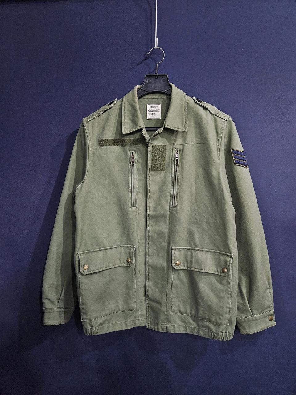 쟈딕앤볼테르 프린팅 카키컬러 남성 100 자켓