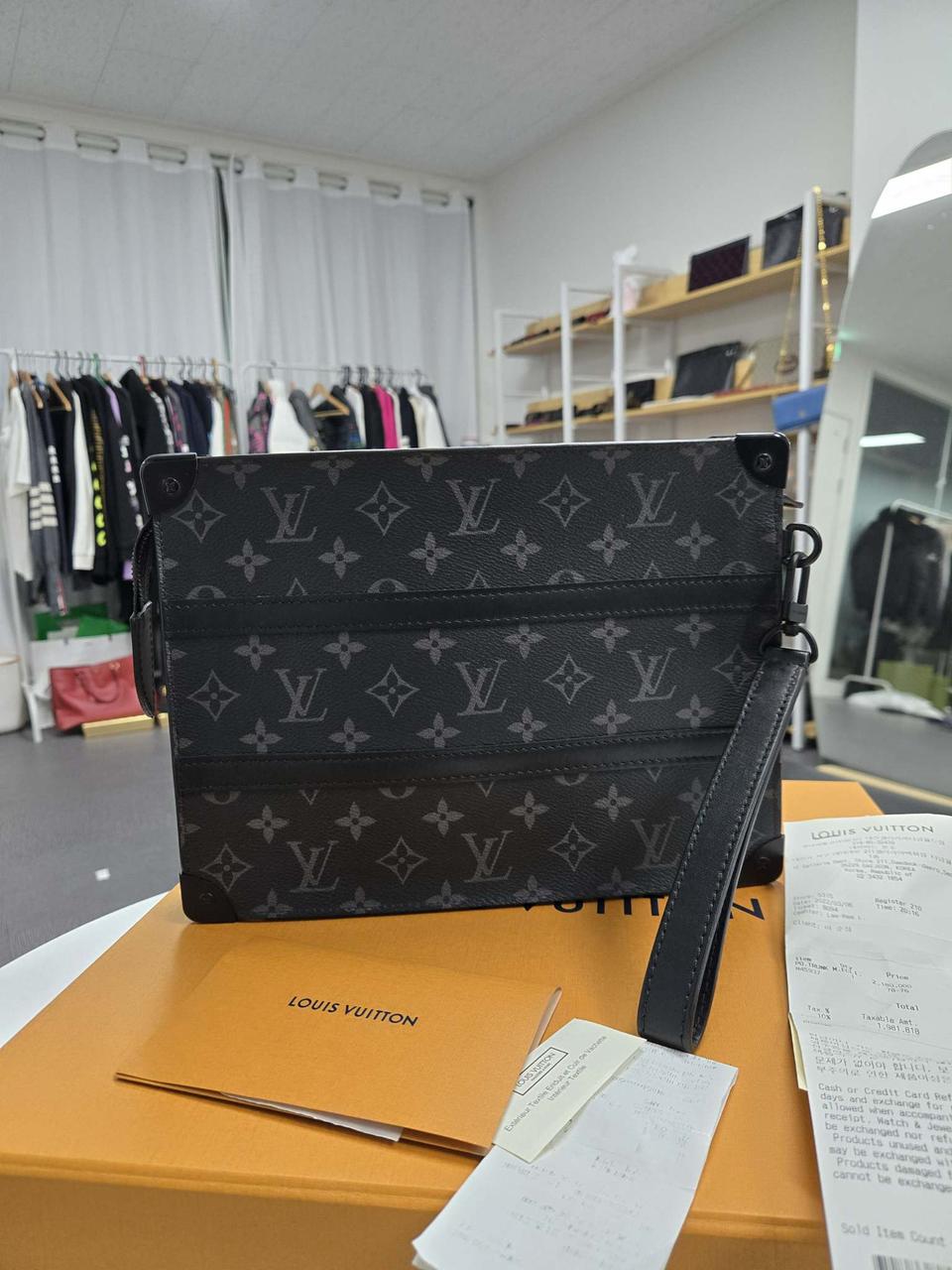 [A급컨디션]루이비통 이클립스 트렁크 클러치백