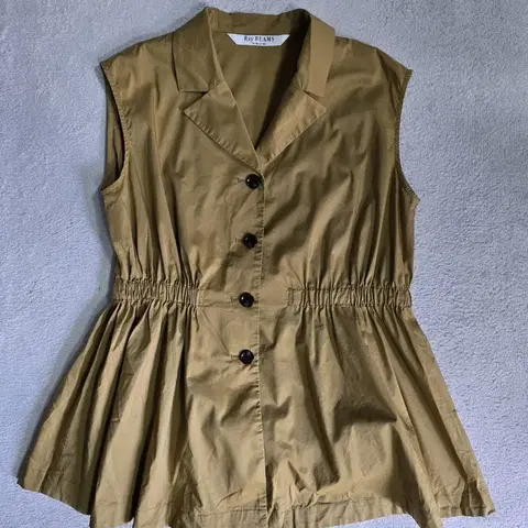 Ray BEAMS 레이빔즈 카키색 민소매 원피스