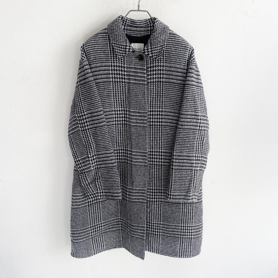 프리) 스튜디오톰보이 하운드투스 체크 코트