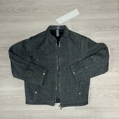 (새상품) 언어펙티드 UNAFECTED 울 헤링본 트러커 자켓