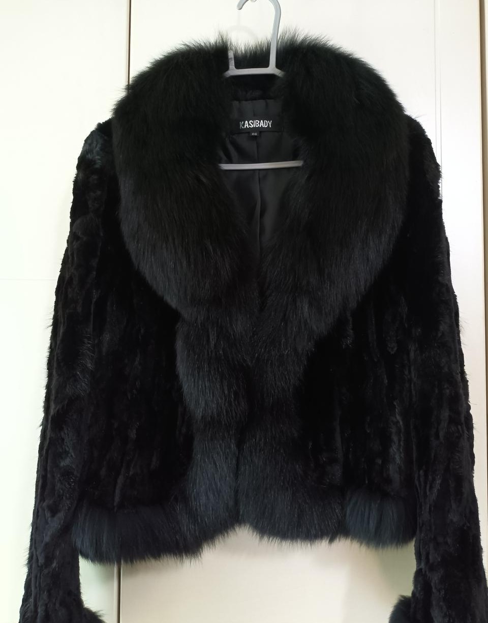 카시바디 여성 밍크 코트 자켓