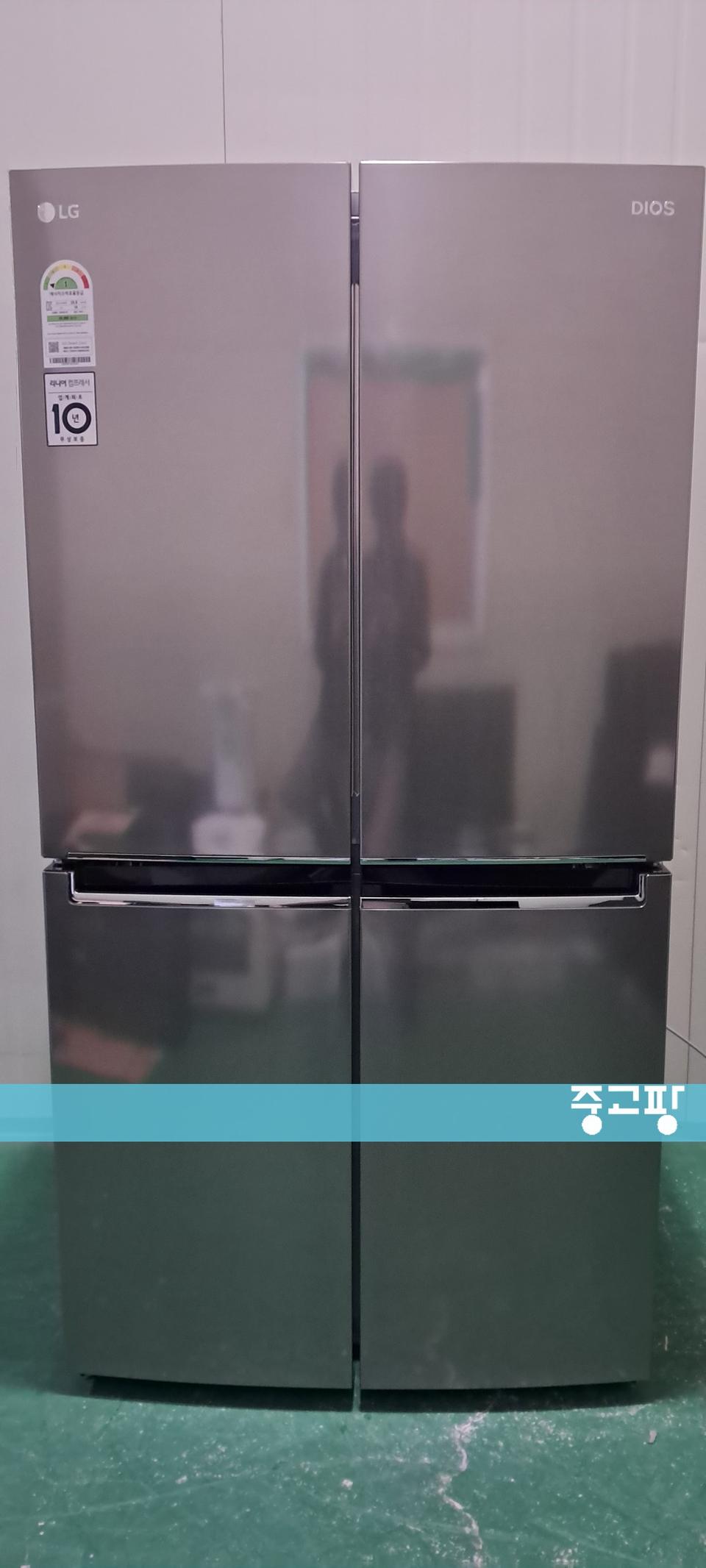 1603 엘지디오스 870L 4도어양문형냉장고(메탈)