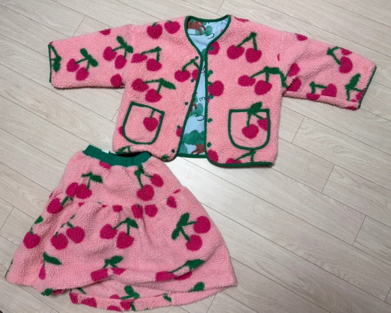 베베베베 리버시블 자켓 치마상하세트