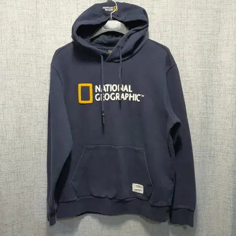내셔널지오그래픽 남성 루코스 빅 로고후드티 XL