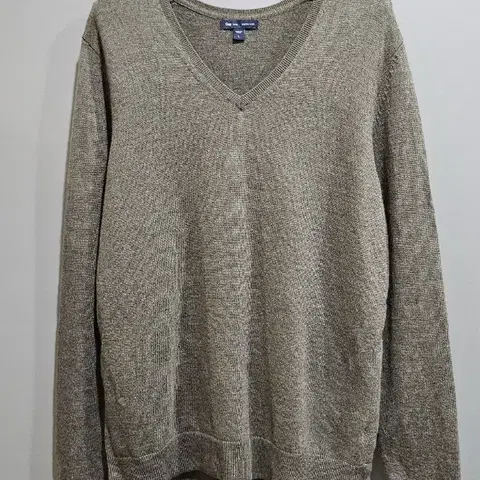 [ 1+1 ] GAP ) 초코브라운 브이넥 울 니트 L