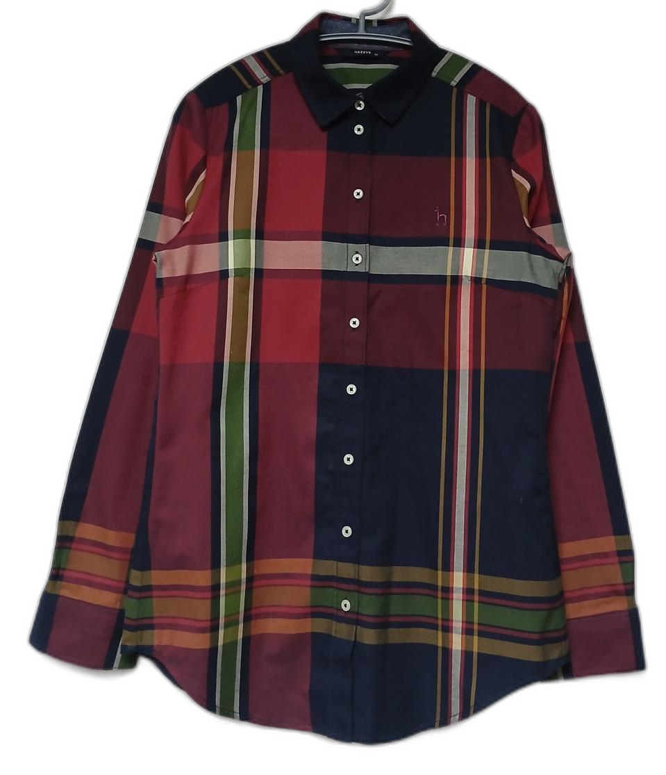 헤지스 체크 긴팔 셔츠