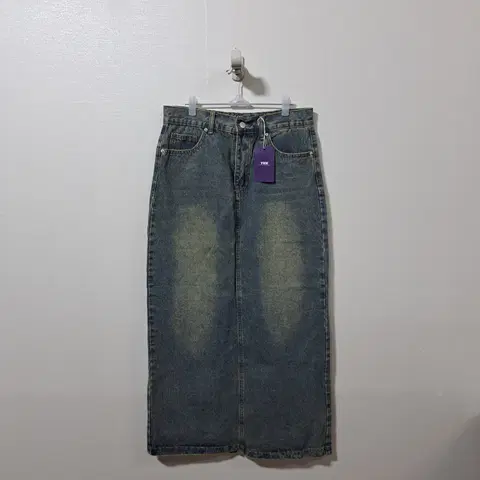 새상품)여성 오일워싱 치마 데님스커트 XL