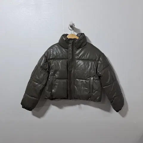 karra 여성 오버핏 크롭 패딩 점퍼 free