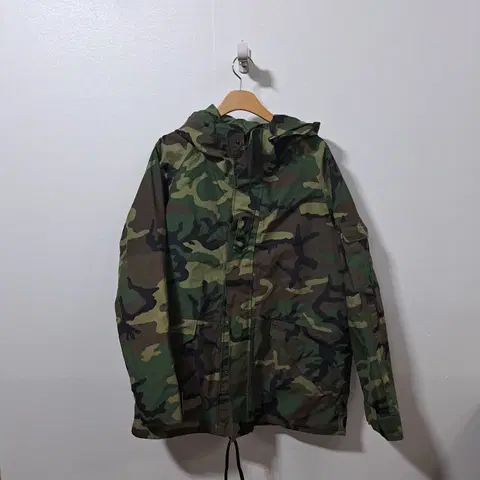 ECWCS 오리지날 우드랜드 카모 미군 고어텍스 파카 Large Long