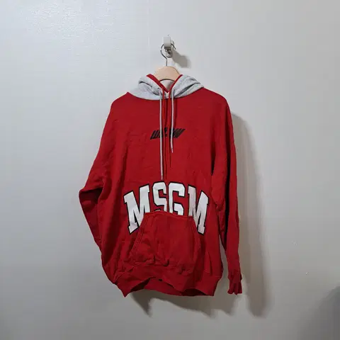 MSGM 여성 오버핏 기모 후드티 m 사이즈