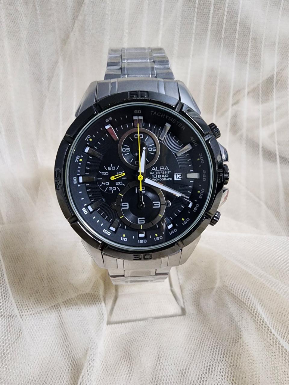 세이코 알바 메탈 크로노그래프 시계