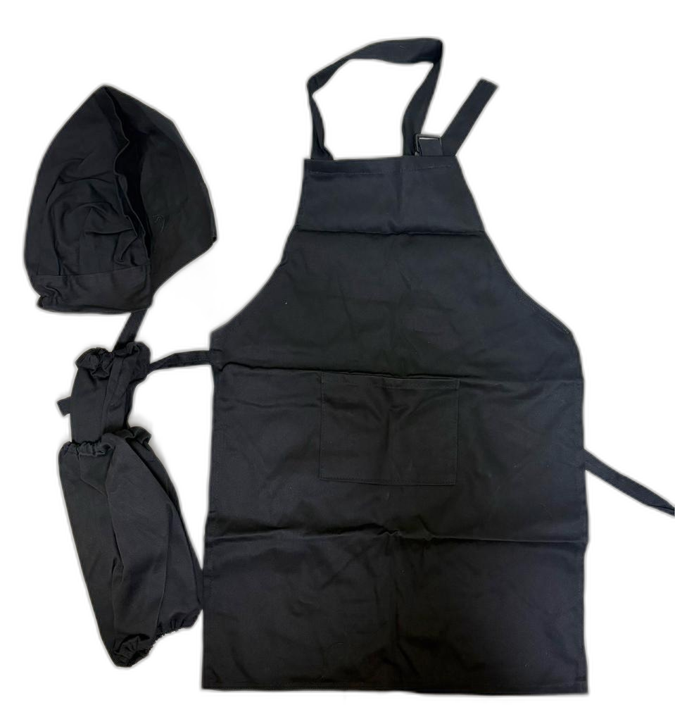 유아 앞치마 세트 (모자, 토시 포함) 새제품