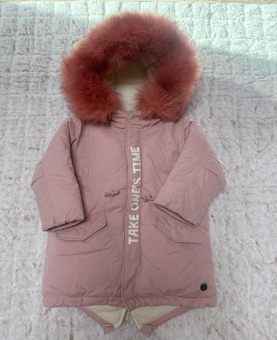 삠뽀요 여아 롱패딩