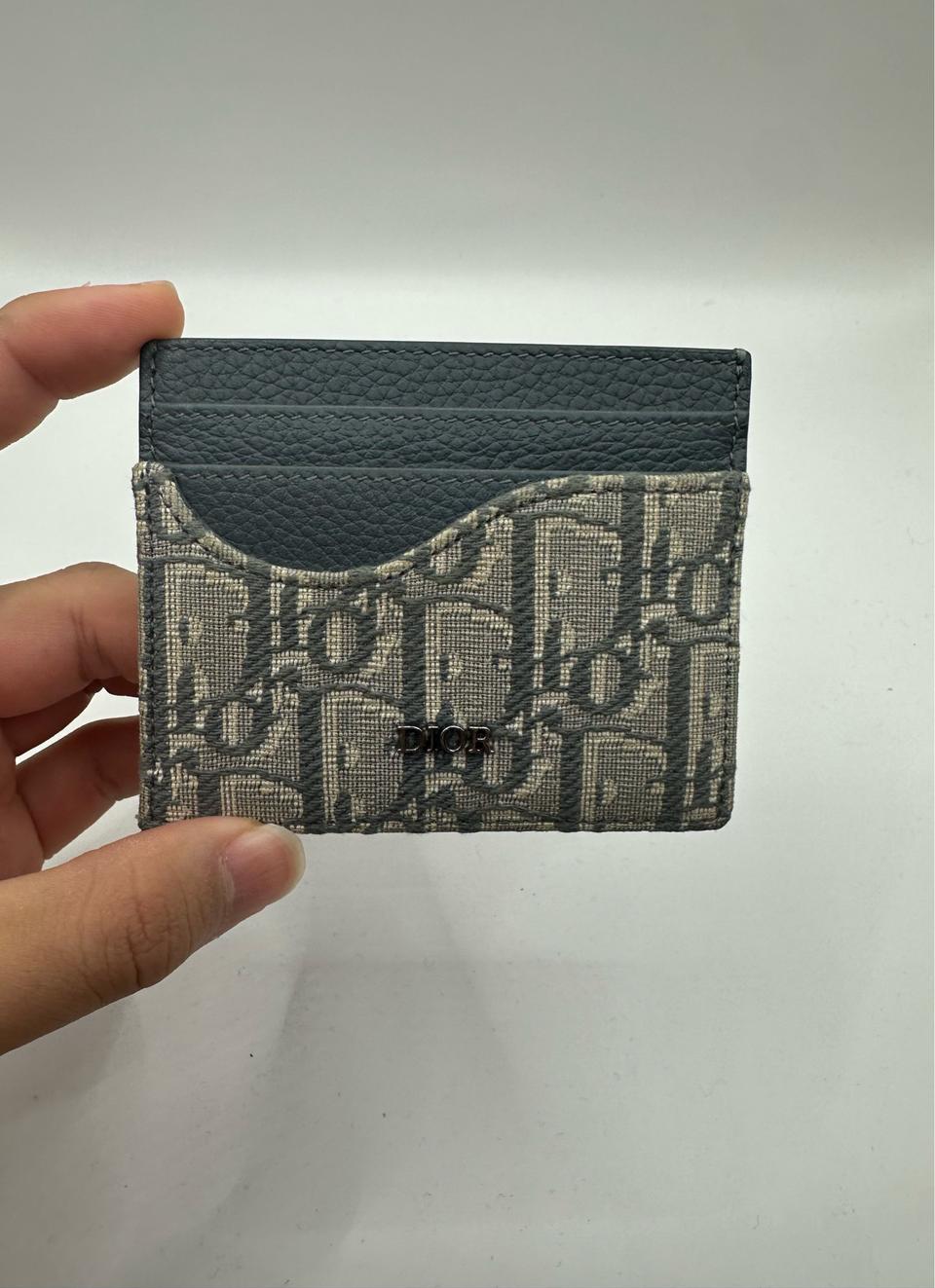디올 오블리크 새들 카드지갑