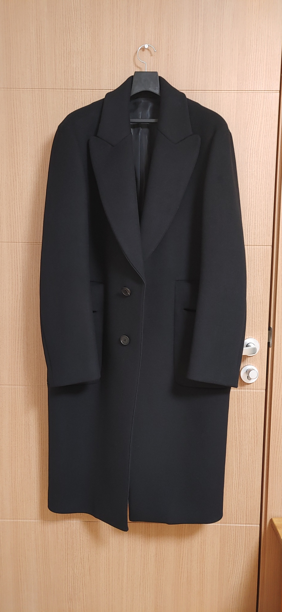 새제품급 정품)우영미 울캐시미어 롱 코트(105)