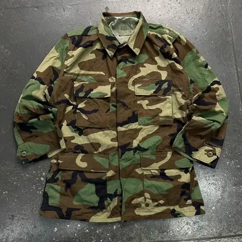 100 미군 우드랜드 카모플라쥬 밀리터리 BDU 자켓