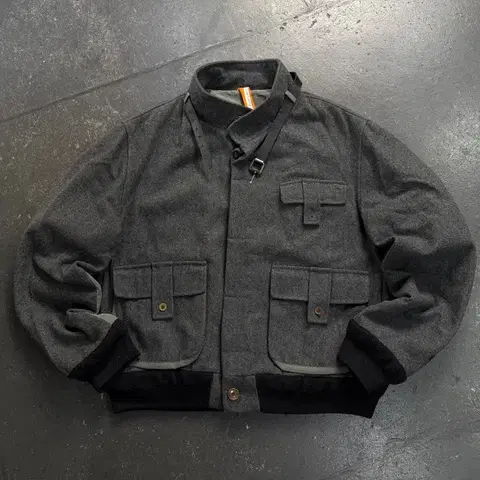 100 까스텔바작 헤링본 울 자켓