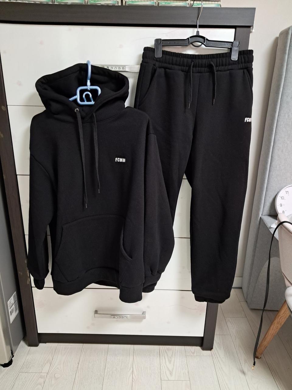 fcmn기모블랙트레이닝세트