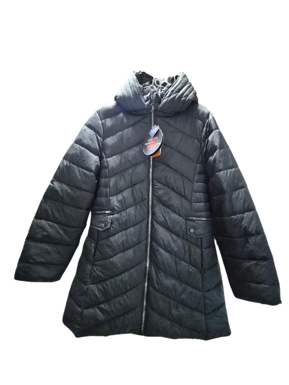 (새상품)블랙 여성 롱패딩 105