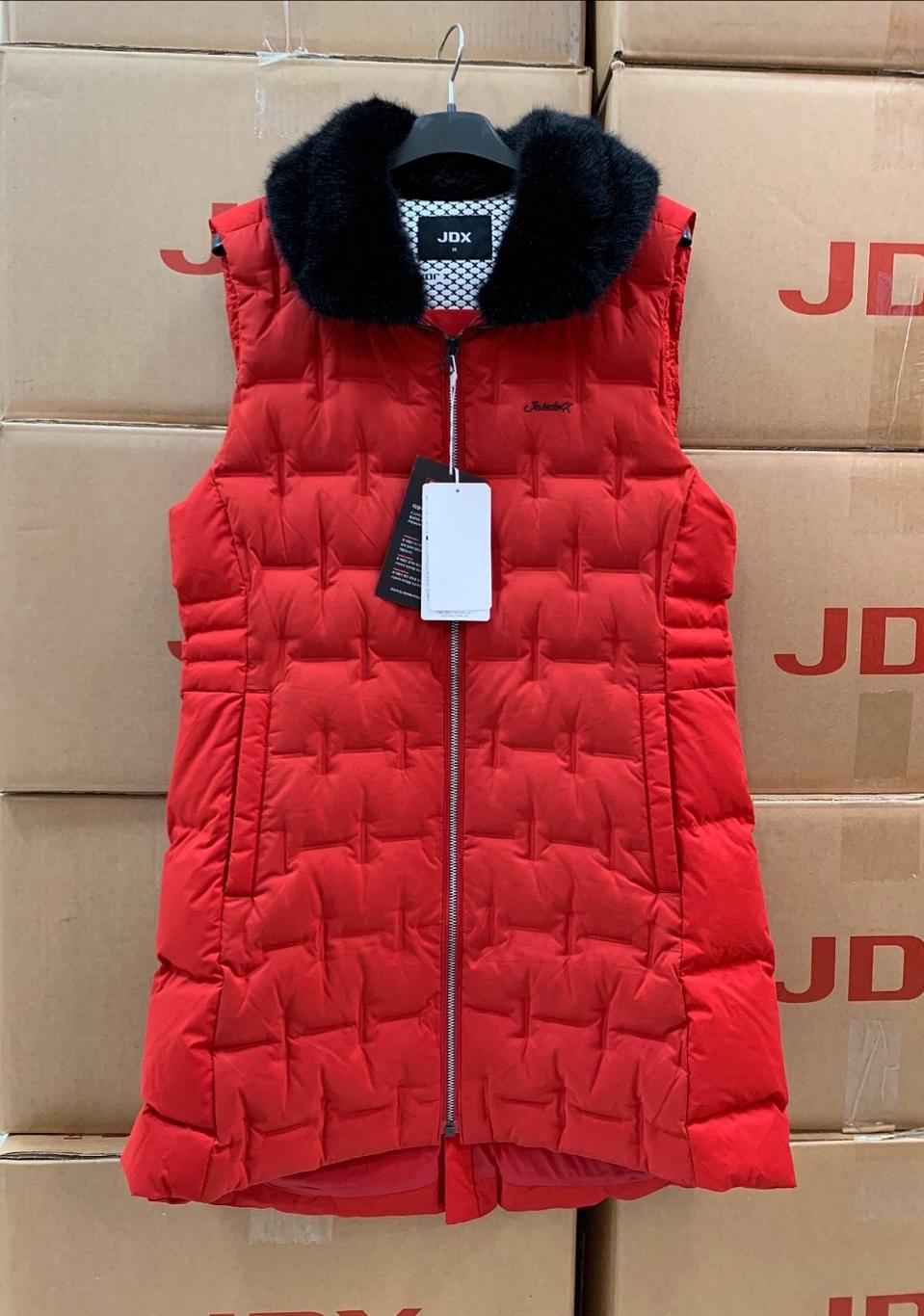 (새상품) 제이디엑스 정품 여성 퍼 다운 베스트