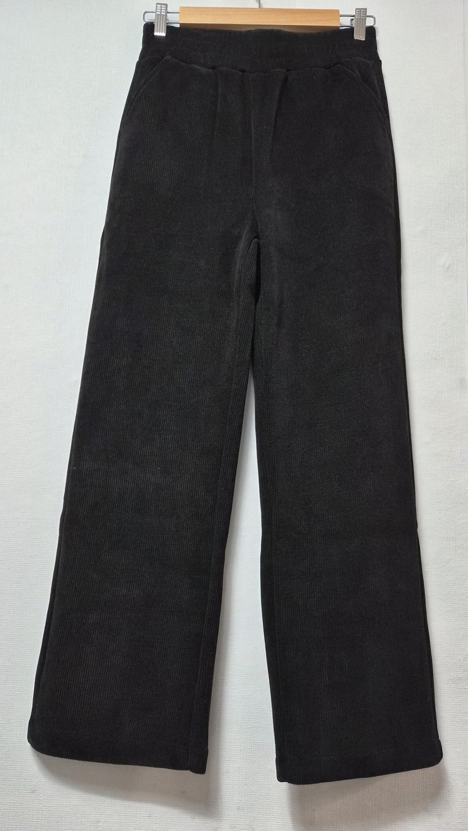 하이웨이 기모 와이드 레그 팬츠