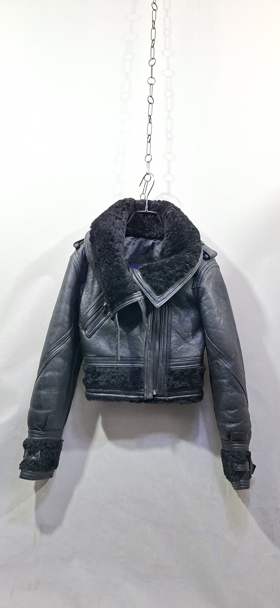 44 리얼무스탕 숏자켓 겨울자켓 44사이즈