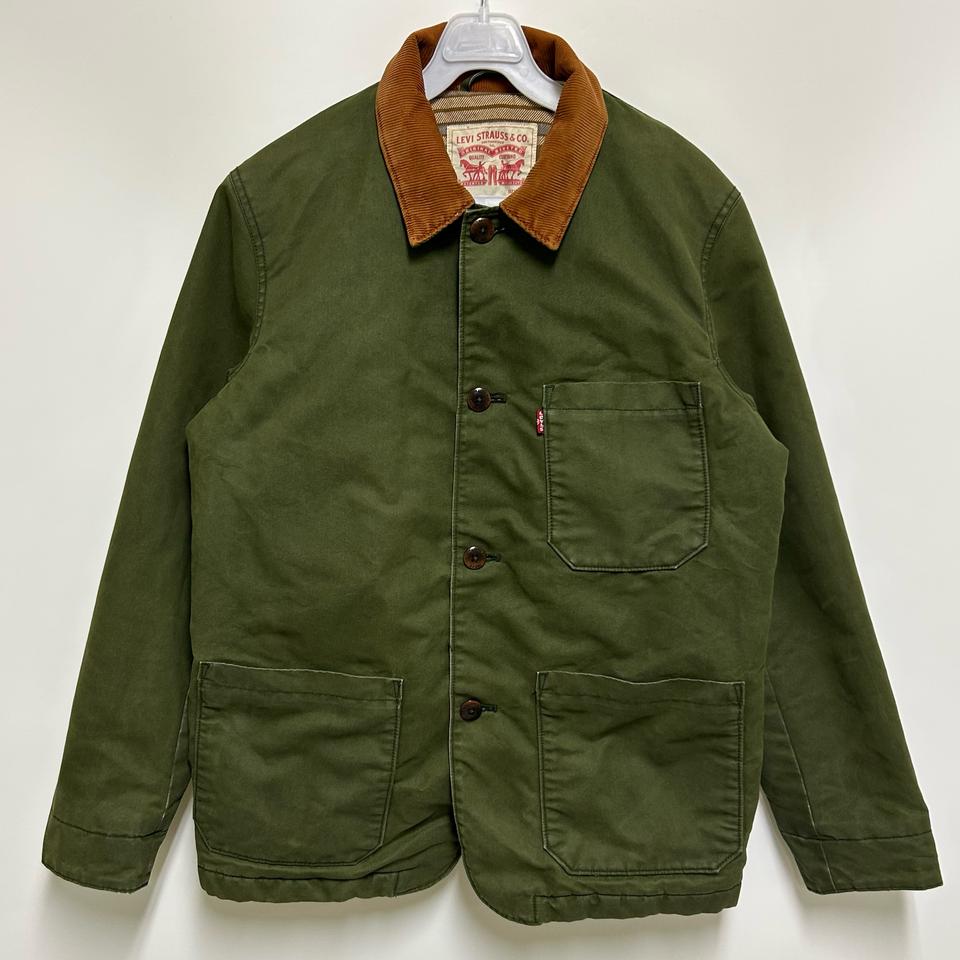 [여자_90]리바이스 코듀로이 카라 왁스 워크자켓