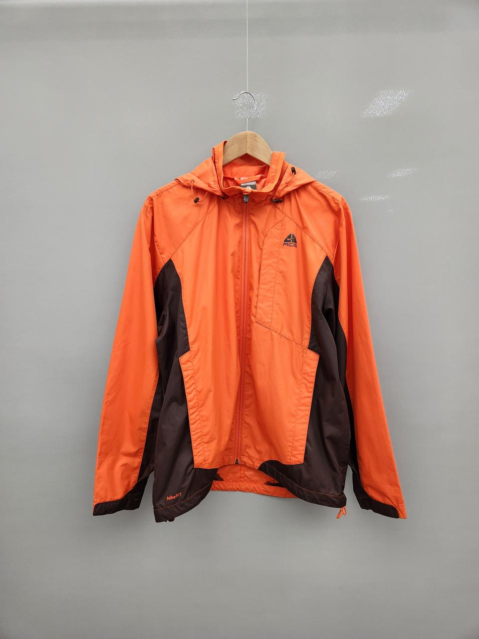 나이키 ACG 오렌지/브라운 바람막이 후드 자켓