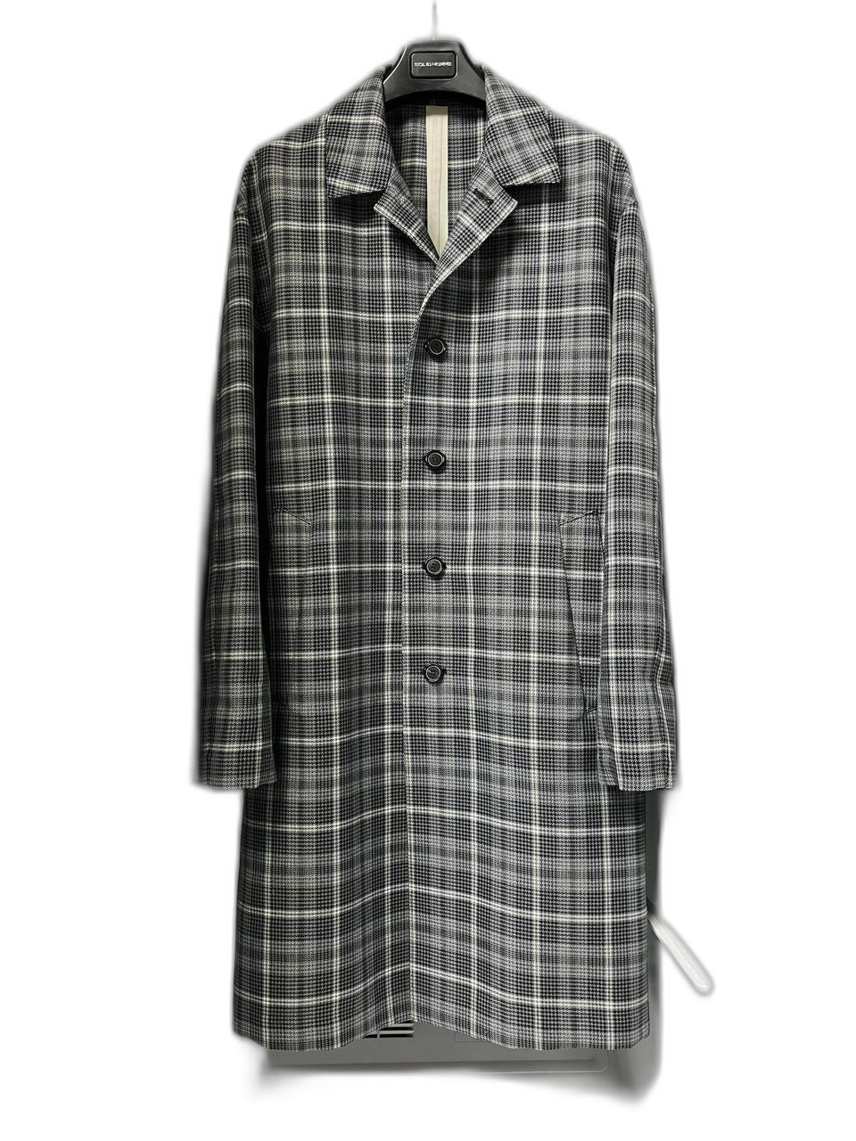 솔리드옴므 테이핑 체크 맥코트 48사이즈