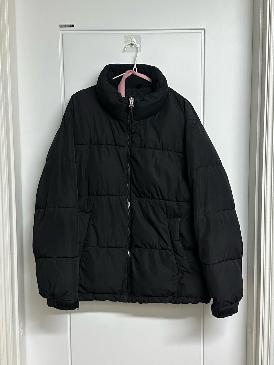 스파오 xl 105사이즈 검정 패딩