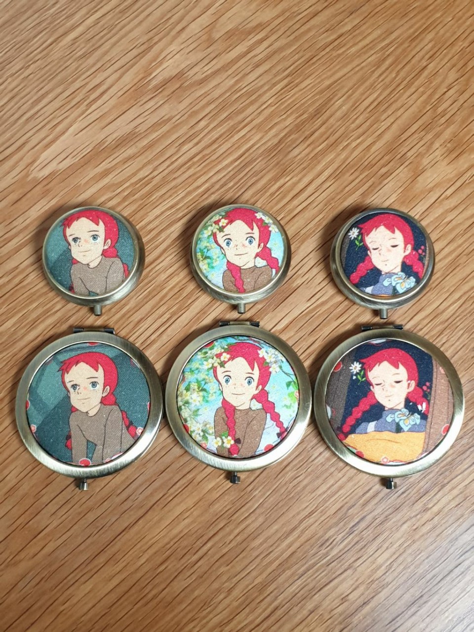 핸드메이드 빨간머리앤(보관함, 양면거울)_개당