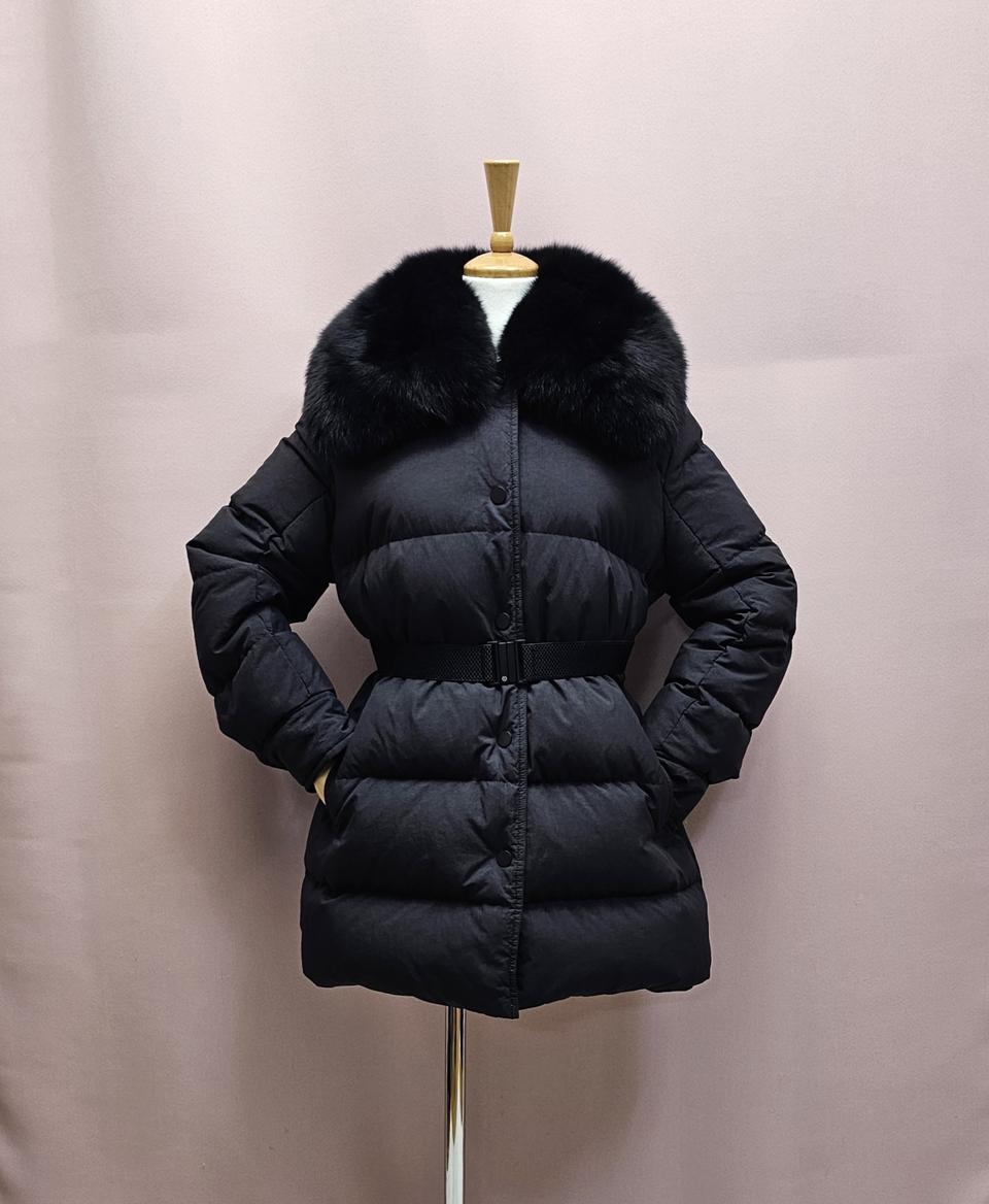 더베이지스 폭스퍼 카라 덕다운 패딩(무료배송)