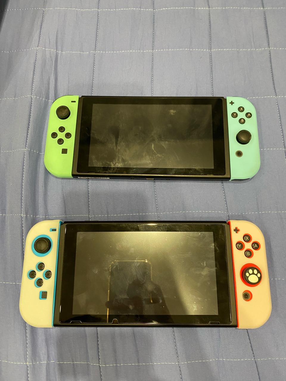 닌텐도 스위치 네온 + 포켓먼 스칼렛, 동물의슾 에디션 판매합니다