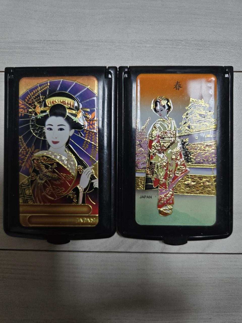 새제품 일본기모노여인 미니거울 2개가격