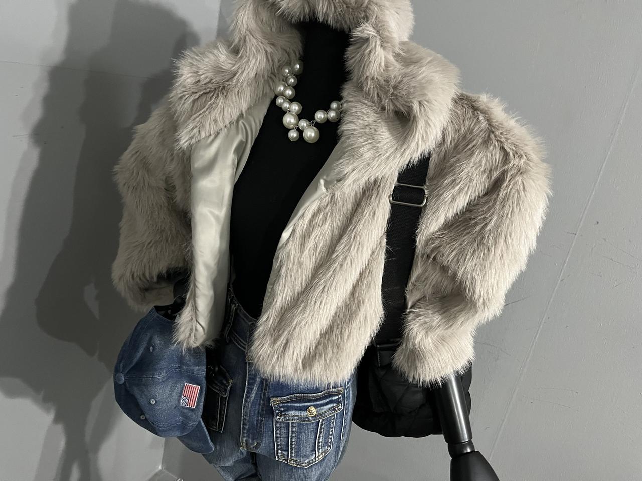 후드페이크퍼자켓/고퀄리티/퍼자켓