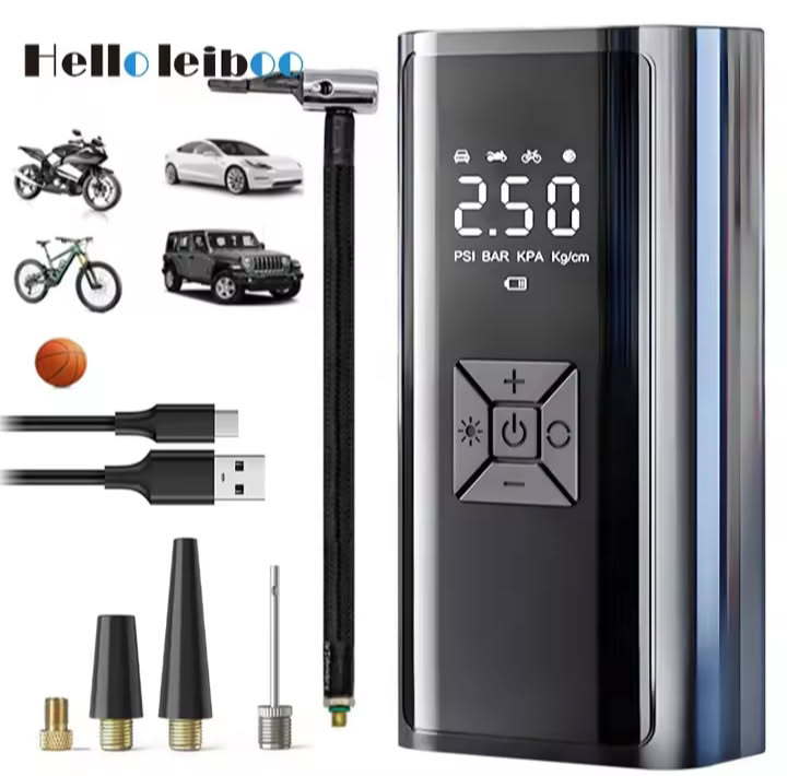 휴대용 자동차 무선 공기주입기 새상품
