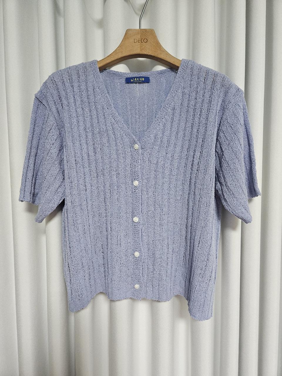 (새상품)NACHO반팔 니트 가디건