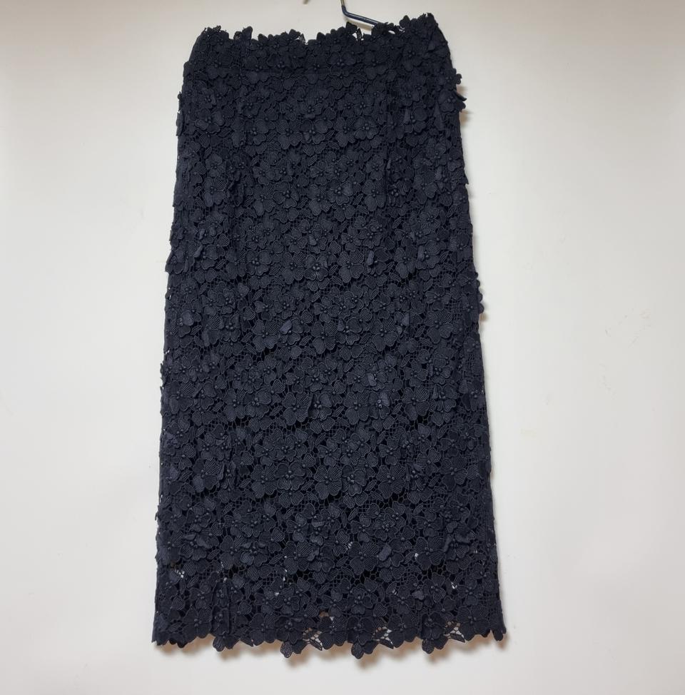 MINE 플로럴 레이스 스커트