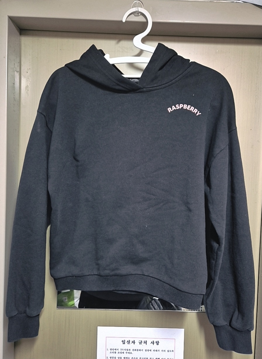 탑텐키즈 후드티 150 블랙