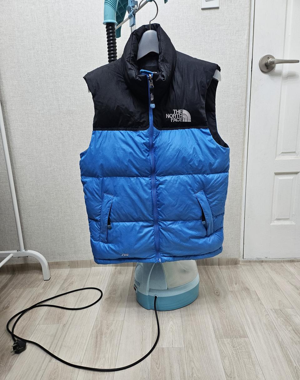 (85~90)XS☆초대장급☆노스페이스 700눕시[검하]구스다운패딩조끼