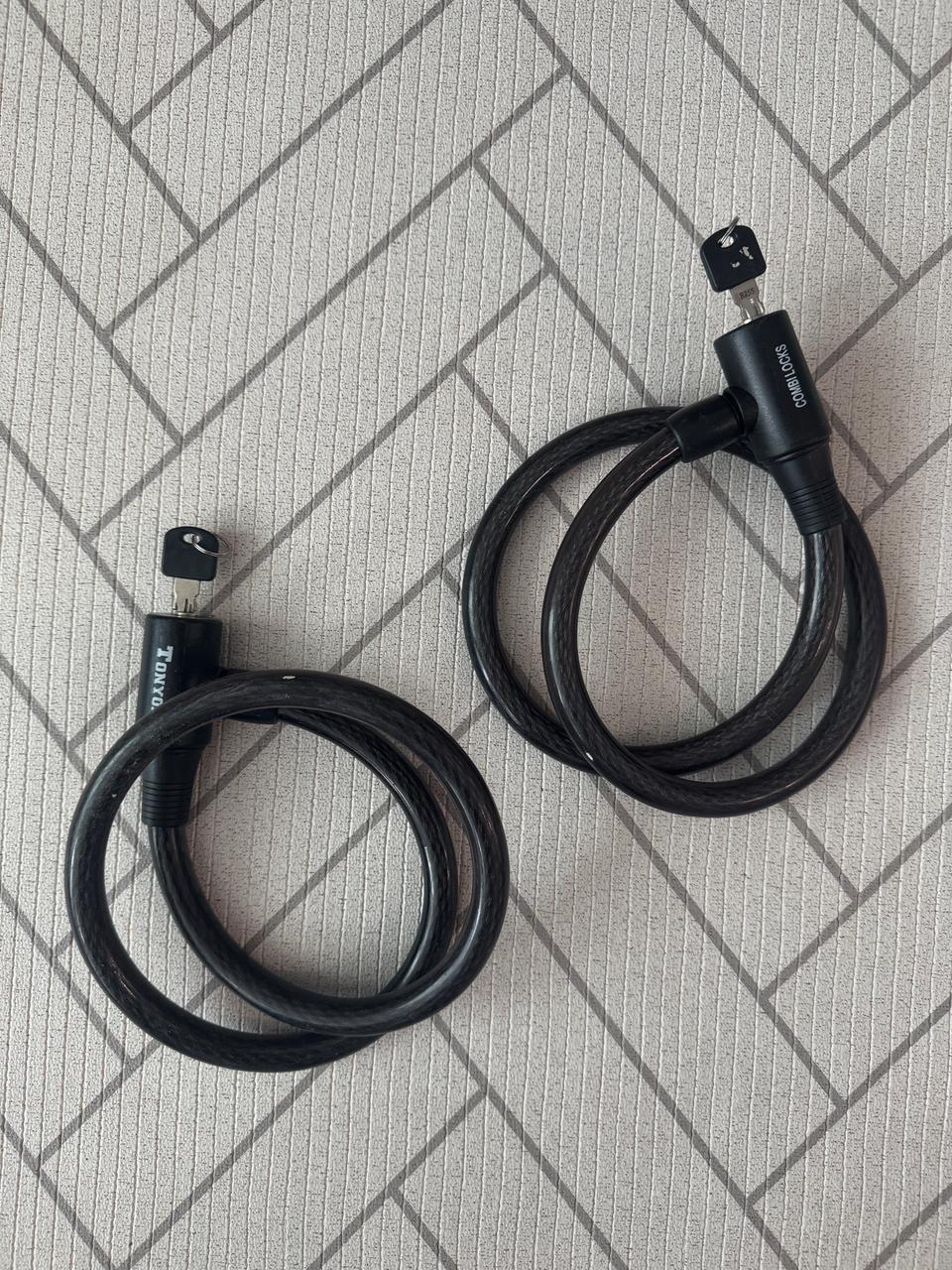 자전거 열쇠 자물쇠 2개