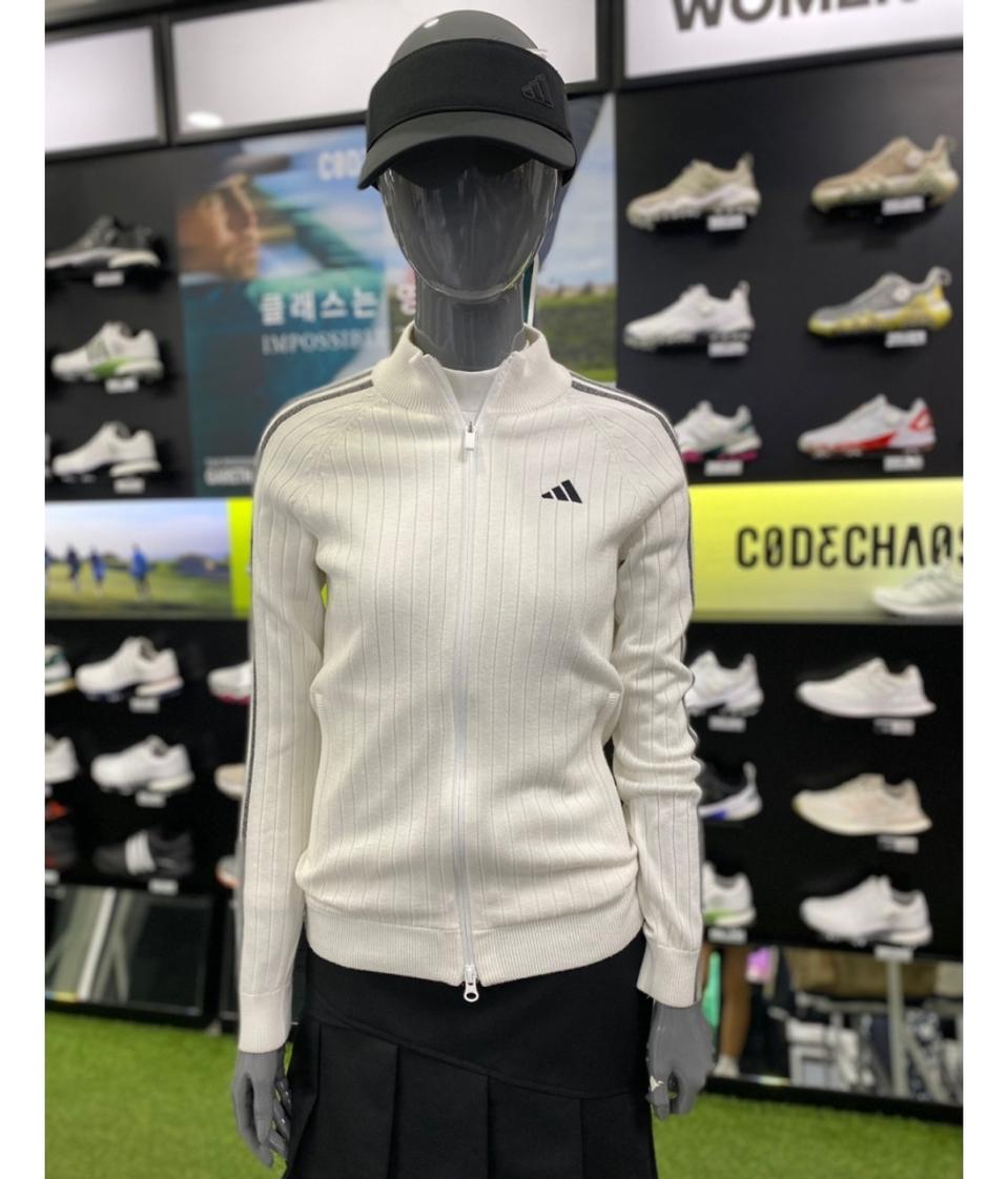 아디다스 니트 골프 집업니트