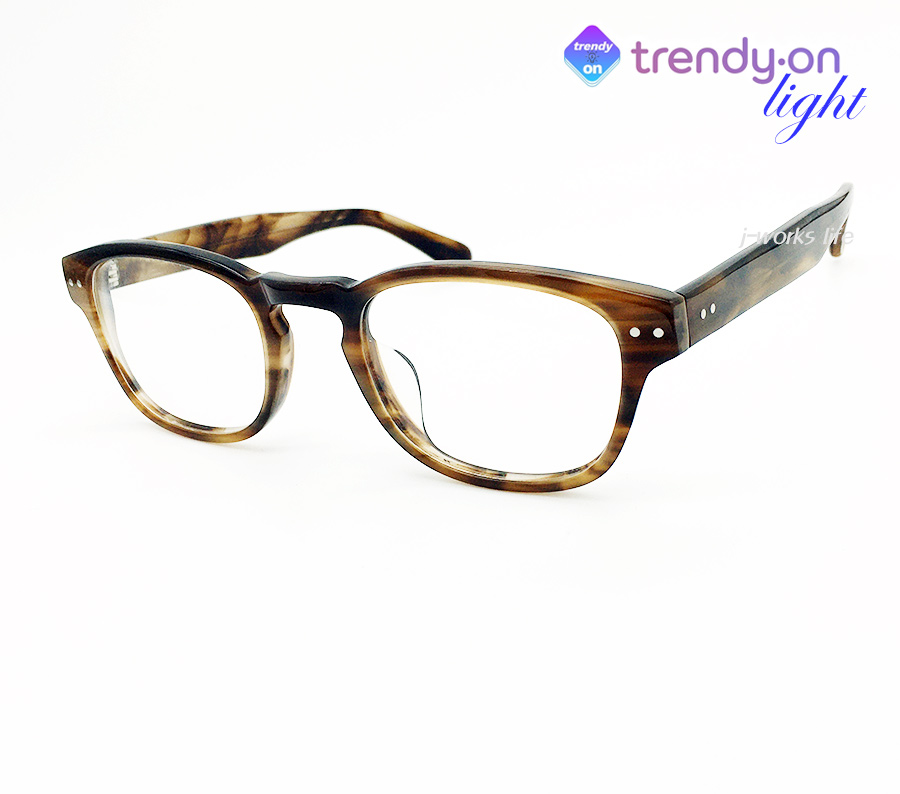 트렌디온 L 고퀄리티 호피브라운 남자 여자 안경점 K3IO4C 안경테